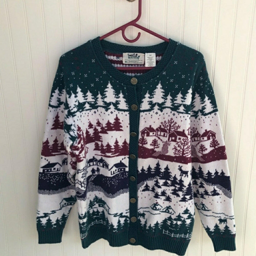 Vintage Christmas cardigan Northern Reflections